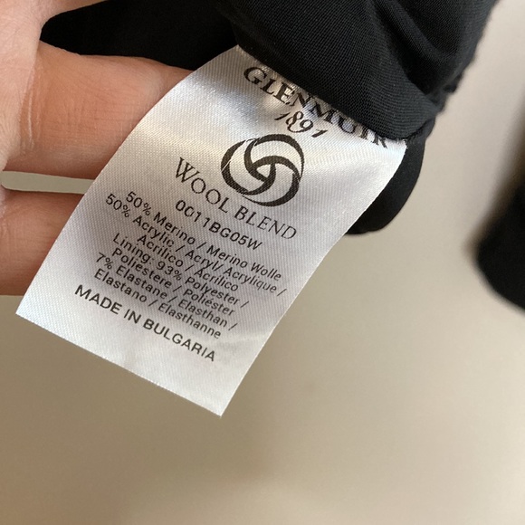 Glenmuir Golf Sweater Mens Medium Gray Merino Wool Long Sleeve Lined Quarter Zip - Picture 12 of 13